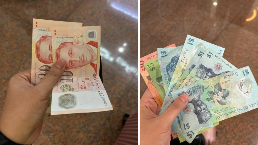 duit sgd dan bnd sama