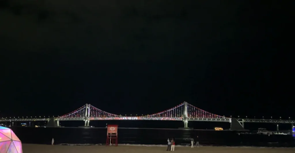 Gwangan Bridge at night