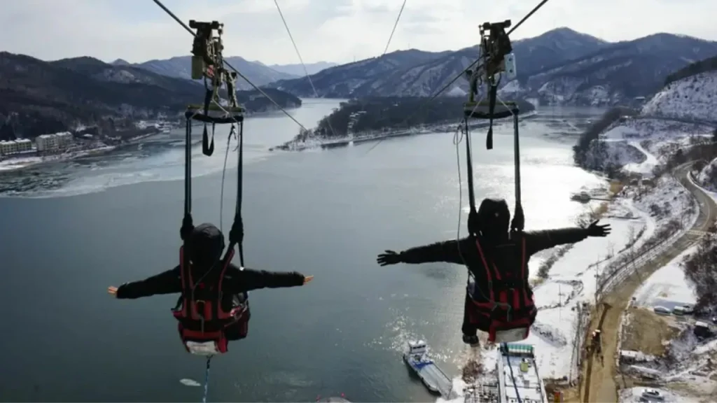 Zipwire ke Nami Island
