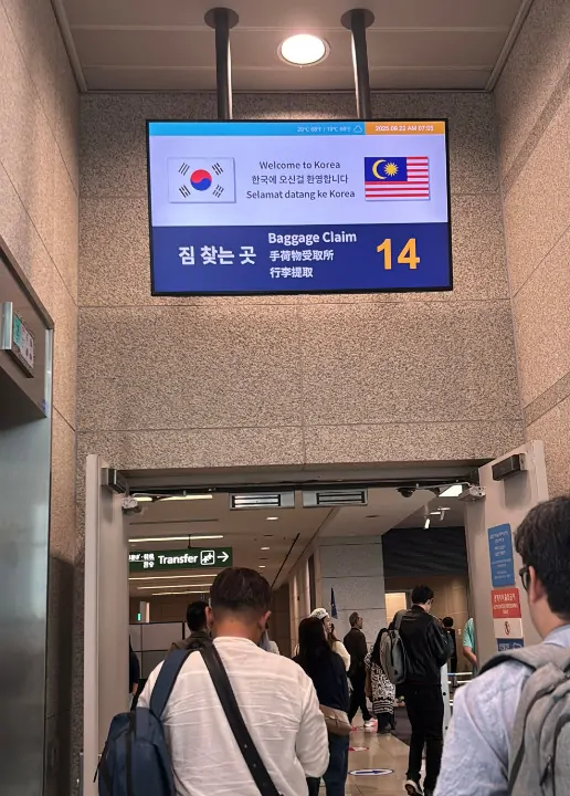 proses imigresen airport di korea selamat datang ke korea