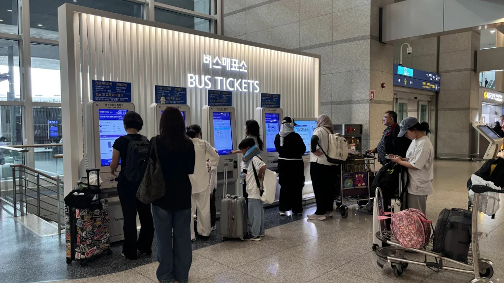 tiket bas incheon airport