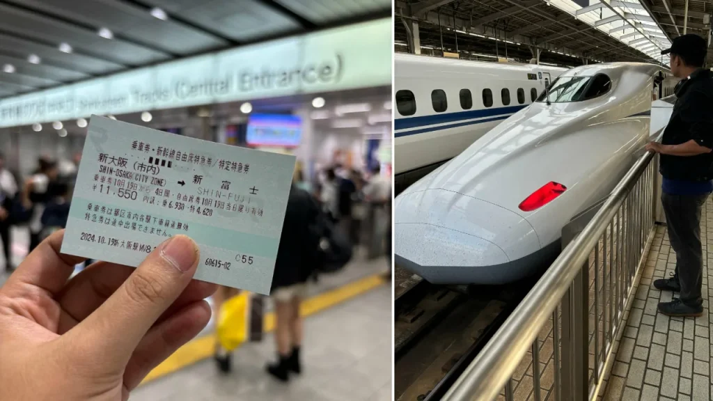 naik shinkansen dari osaka ke mt fuji
