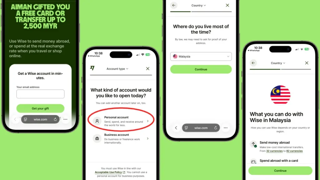 cara daftar kad wise