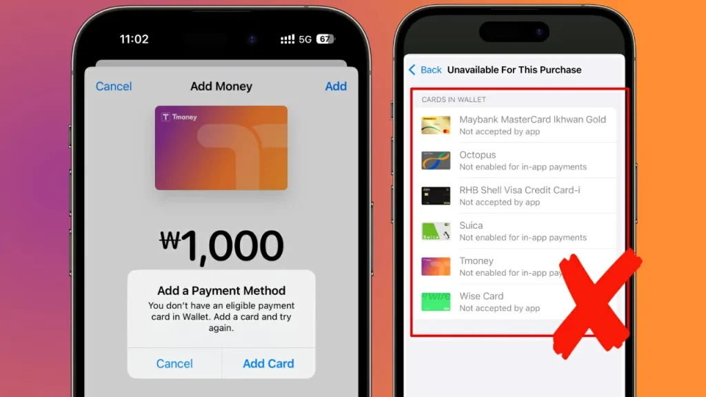 topup online tmoney iphone