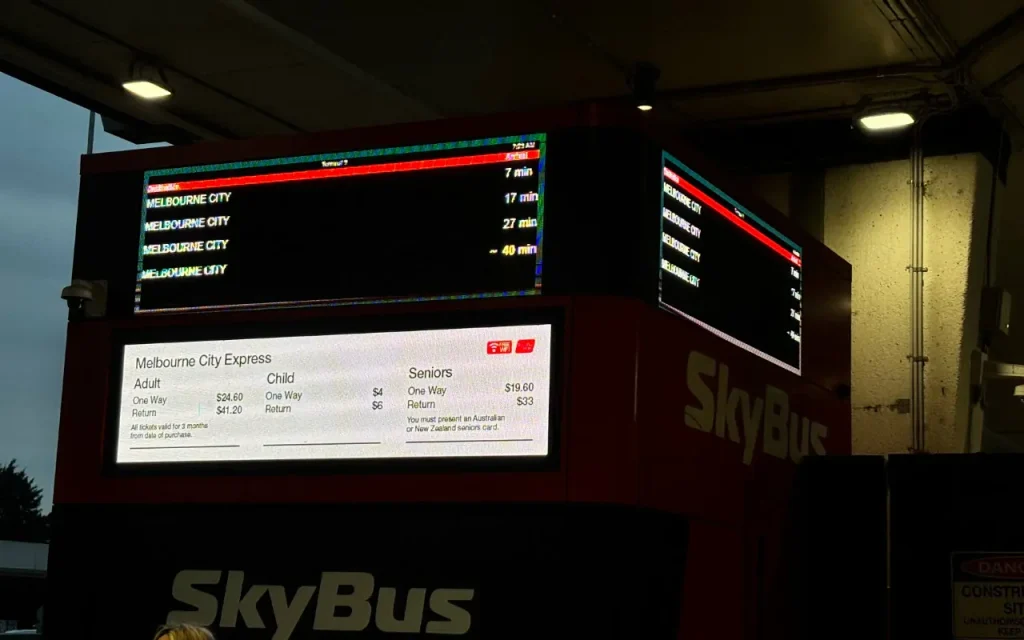 harga skybus airport melbourne