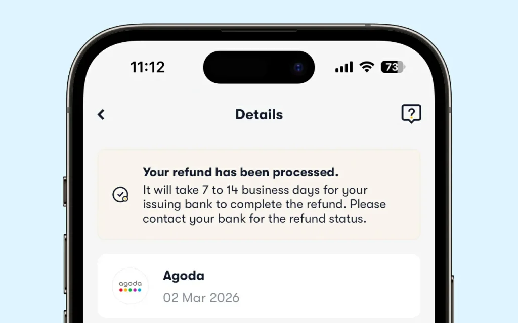 masa refund agoda dengan atome