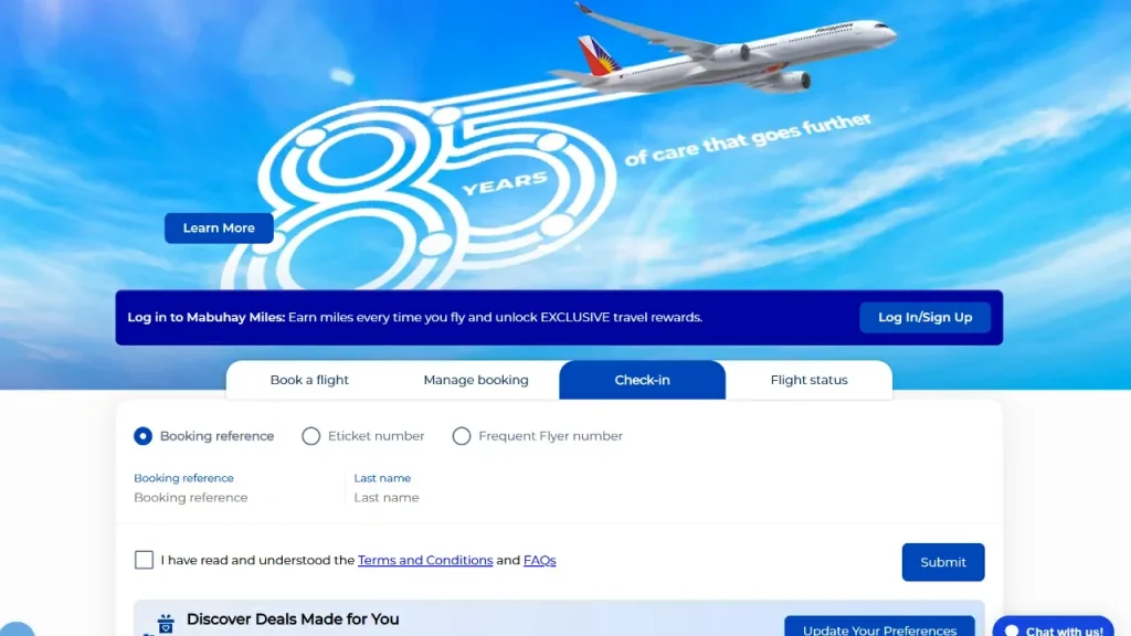 cara check in philippine Airlines secara online