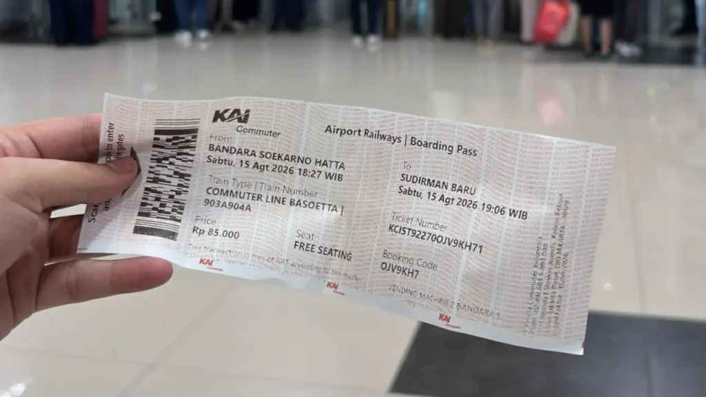 tiket airport train